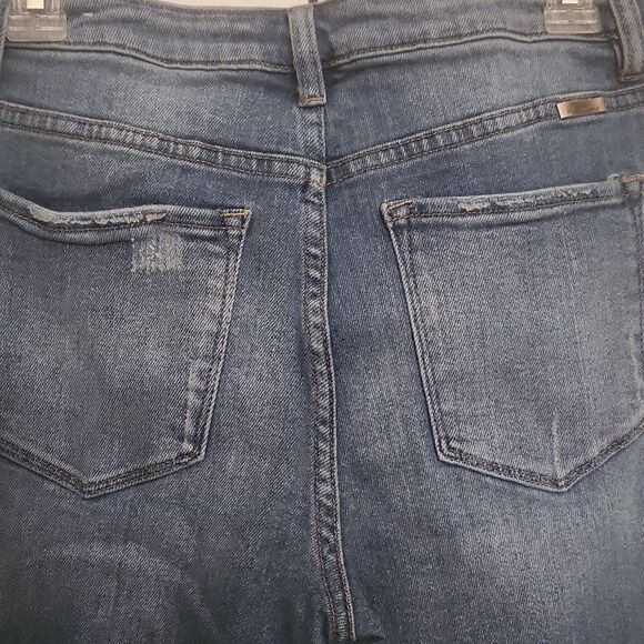 KanCan Women's Blue Denim Straight Leg Jeans w/ Extra Ankle Detailing Size 9/28 - Picture 8 of 12